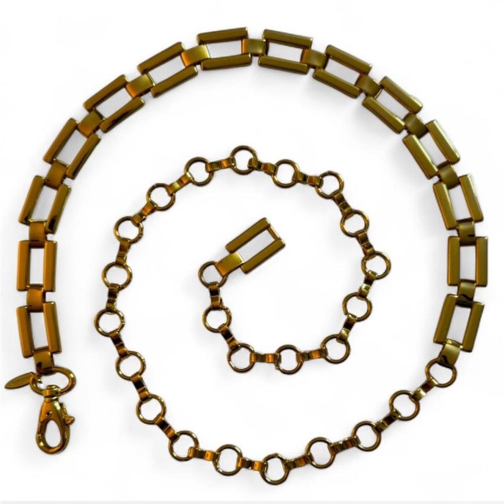 Y2K Statement Gold Chunky Chain Belt